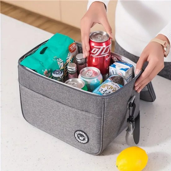 Nivard Koeltas - Koelbox - Koelelementen - Coolbox - Auto - Lunchtas - Strand - Grijs XL van Nivard — afbeelding 2