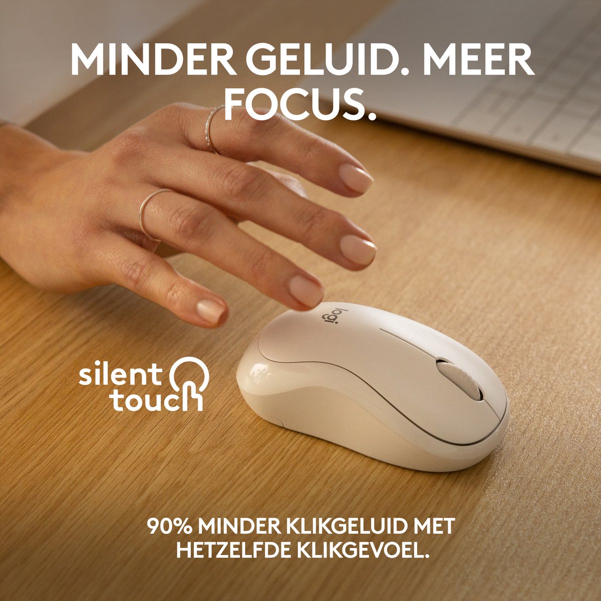 Logitech M240 - Draadloze Muis - Bluetooth - Wit thumbnail 3