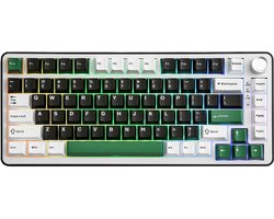 Yunzii – B75 PRO – Zwart – Mechanisch Draadloos Toetsenbord – 75% – Qwerty – Gaming Keyboard – RGB Lichten – Cacao Cream V2 Switches