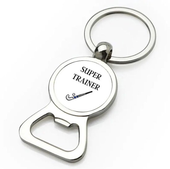 Akyol - Décapsuleur Super Trainer - Sport - Coach - Crosse de hockey - Trainer - Cadeau - Anniversaire - Cadeau d'amour - 9 x 3 cm