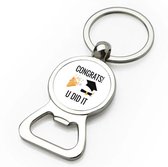 Akyol - Félicitations, vous l'avez fait, décapsuleur - Réussi - étudiants - cadeau - réussi - étudiant - félicitations - 9 x 3 cm