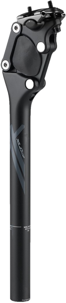 XLC SP-S07 Zadelpen - Comp - Verend - 27.2x350mm - Aluminium - <70kg - Zwart