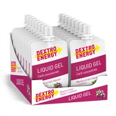 Dextro Energy Liquid Energy Gel - Cassis + Natrium - Sportgel - Energie Gel - 18 x 60 gram