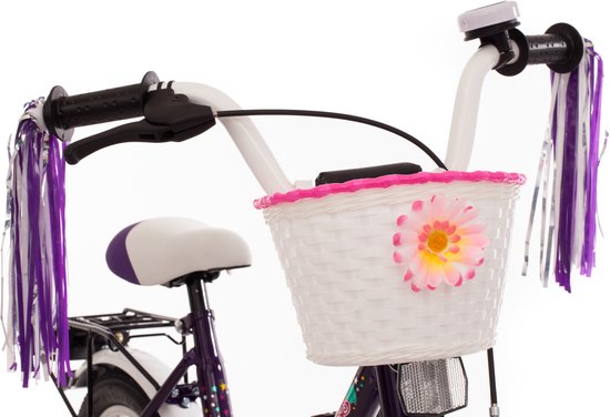 Bachtenkirch Empress, kinderfiets, 12 inch, lila en wit van BAC — afbeelding 5