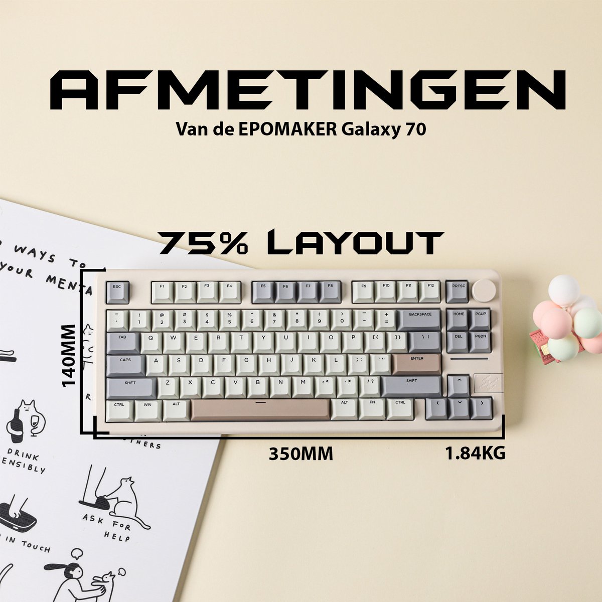 EPOMAKER Introduceert De Split70: Een Ergonomisch Toetsenbord Dat Comfort Creativiteit En Productiviteit Herdefinieert