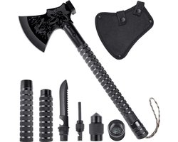 ApexArte® Opvouwbare Bijl - Survival Tool Kit - Zwart