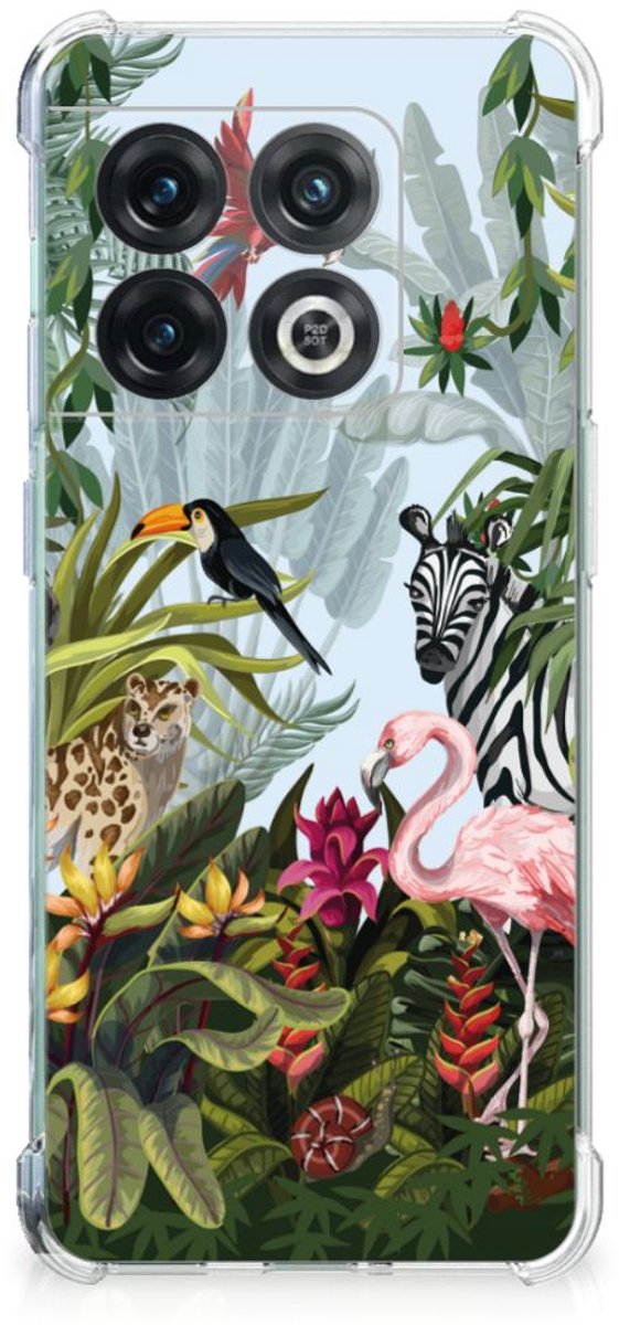 TPU Case Anti-Shock voor Case Anti-shock voor OnePlus 10 Pro Jungle