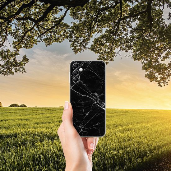 Bumper Housse Etui pour Samsung Galaxy A14 5G Coque Téléphone Marbre Noir