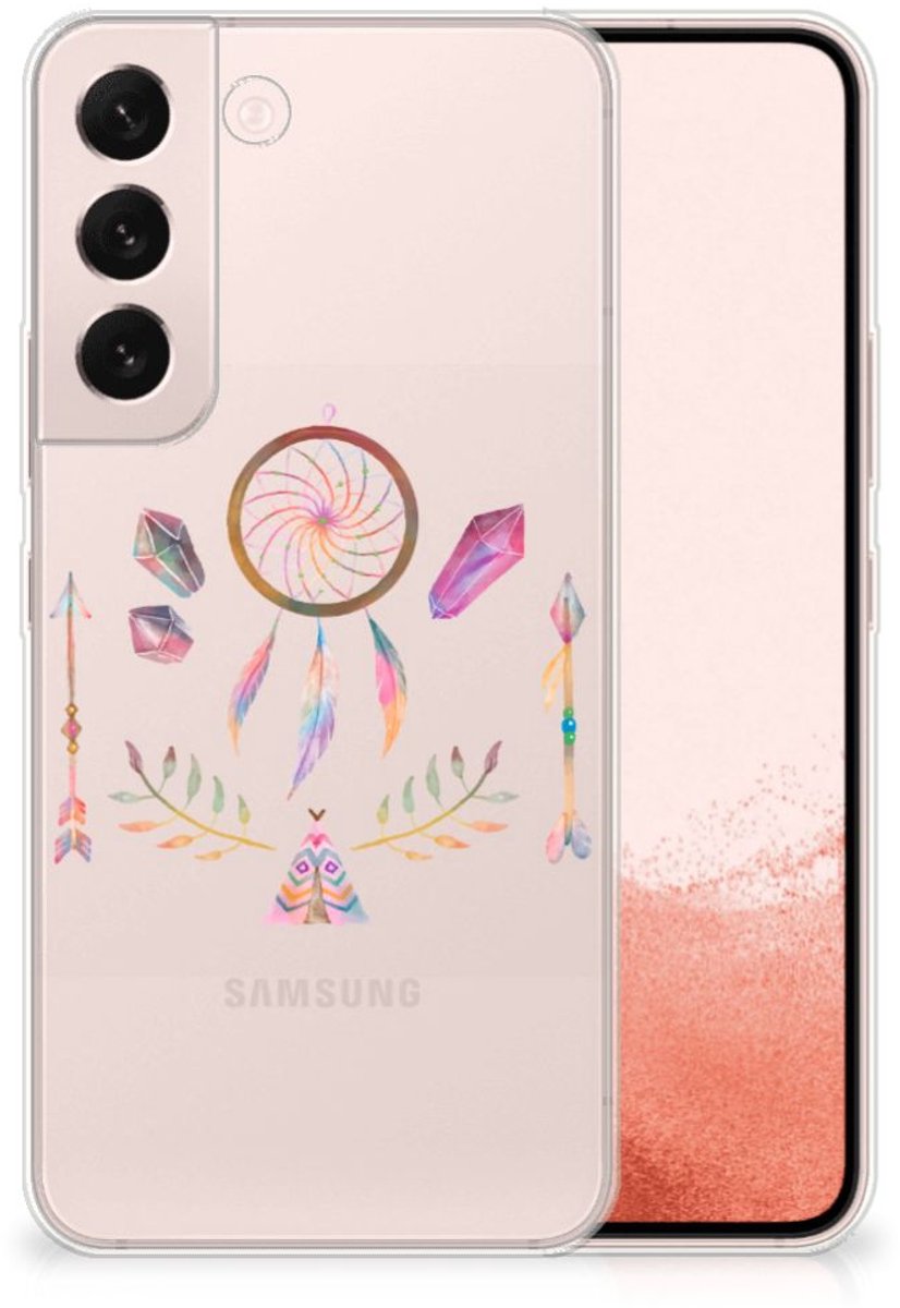 Samsung Galaxy S22 Telefoonhoesje met Naam Boho Dreamcatcher