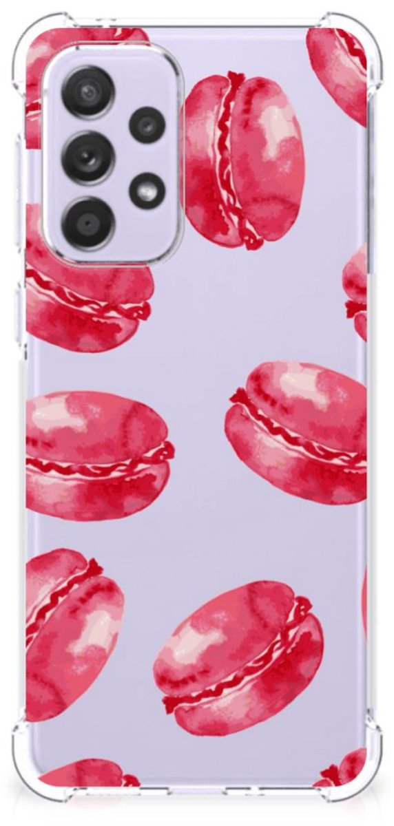Samsung Galaxy A33 Beschermhoes Pink Macarons