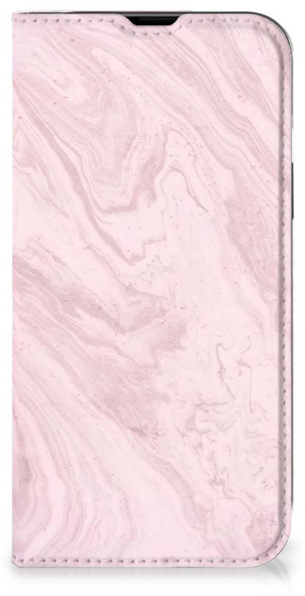 iPhone 14 Standcase Marble Pink - Origineel Cadeau Vriendin