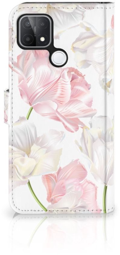 Étui pour téléphone portable OPPO A15 portefeuille livre étui cadeau pour Maman Lovely fleurs