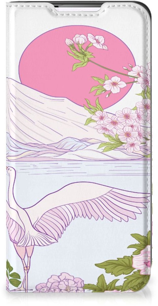 Book Case voor Samsung Galaxy S22 Hoesje maken Bird Standing