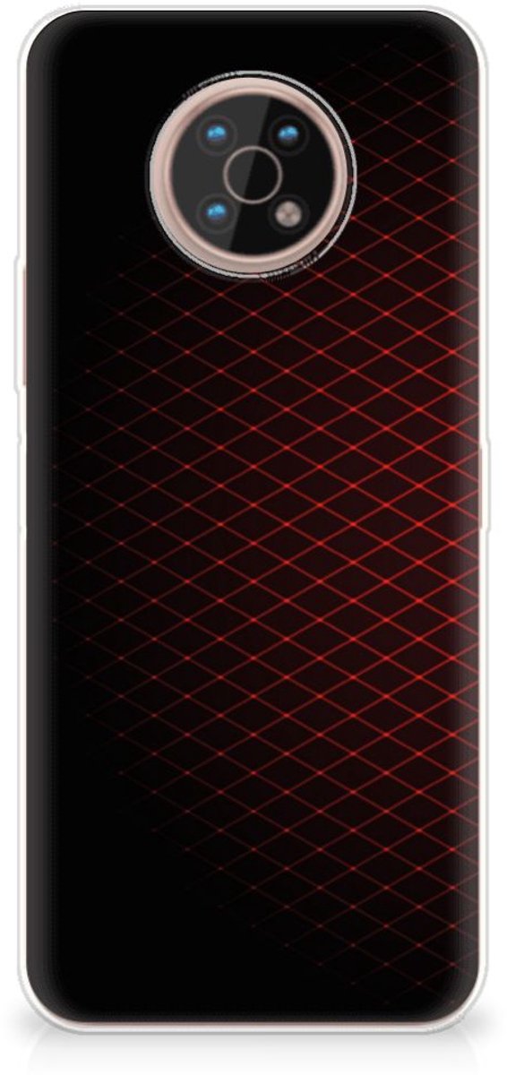 Back Cover voor Nokia G50 TPU bumper Geruit Rood