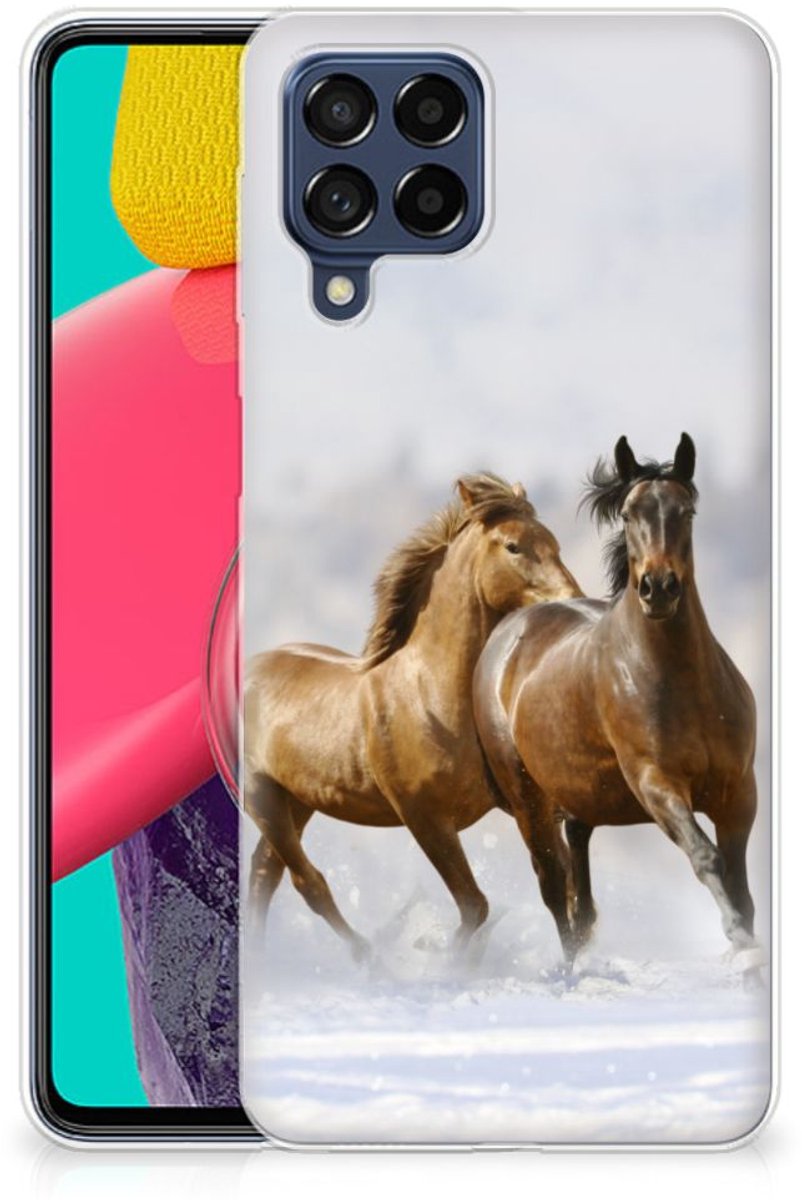 Samsung Galaxy M53 TPU Hoesje Paarden