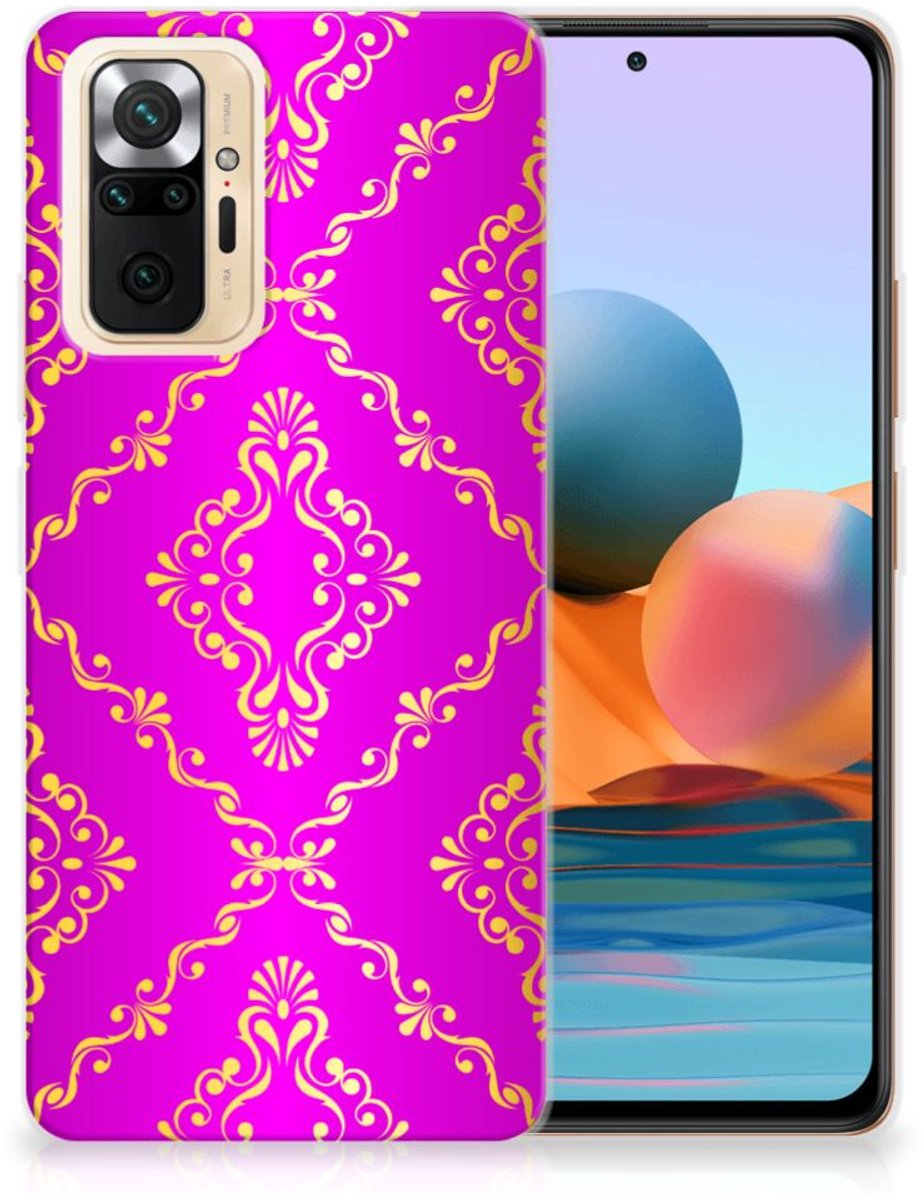 TPU Hoesje voor Siliconen Hoesje Xiaomi Redmi Note 10 Pro Barok Roze