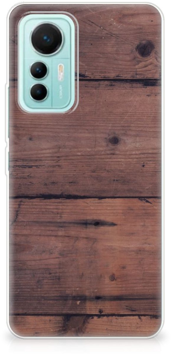 Xiaomi 12 Lite Bumper Hoesje Old Wood