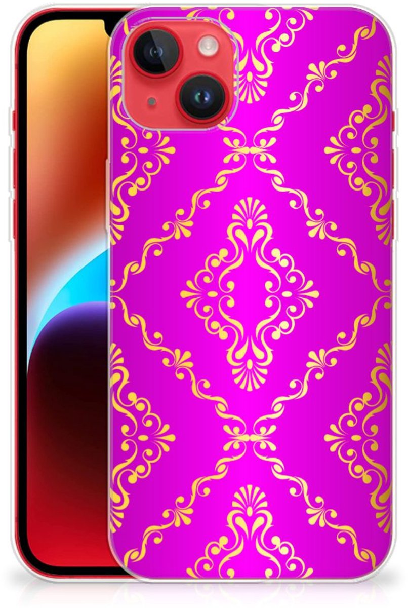 Siliconen Hoesje iPhone 14 Plus Barok Roze