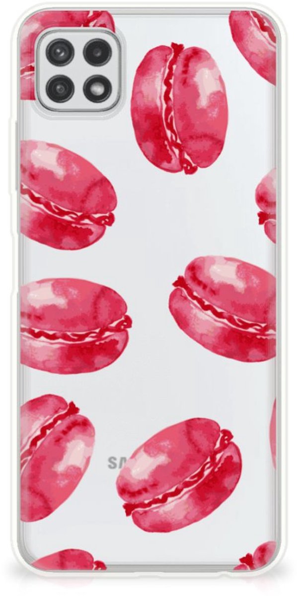 Samsung Galaxy A22 5G Siliconen Case Pink Macarons