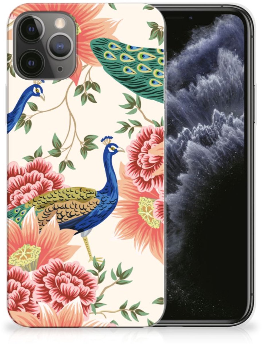 TPU Hoesje voor Apple iPhone 11 Pro Pink Peacock