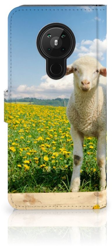 Coque Téléphone Nokia 5.3 Flip Housse Moutons Et D'Agneaux
