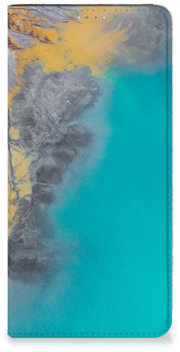 Samsung Galaxy A14 5G Standcase Marble Blue Gold