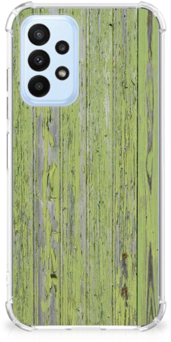 Samsung Galaxy A23 Stevig Telefoonhoesje Green Wood