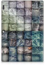 Pare- Bumper en Siliconen Lenovo Tab 10 | Onglet 2 A10-30 Faire une couverture Jeans avec côtés transparents