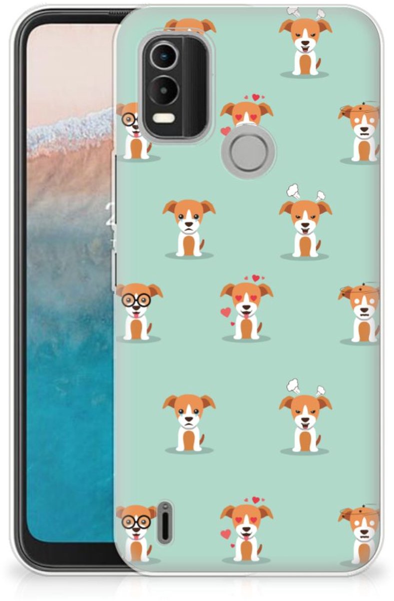 Nokia C21 Plus TPU Hoesje Pups