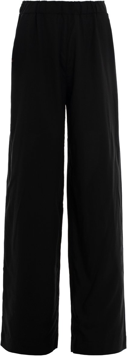 Knit Factory Nova Dames Pantalon - Dames broek - Pantalon met steekzakken - Lange broek - Superzacht door 100% modal viscose - Elastisch - Wijde broek - Zwart - 40/42