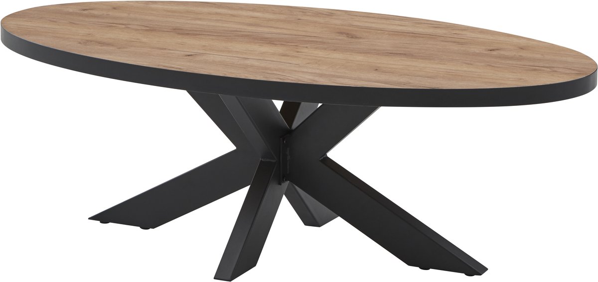 Belfurn - salontafel ovaal 130x70cm Elio in franse eik decor
