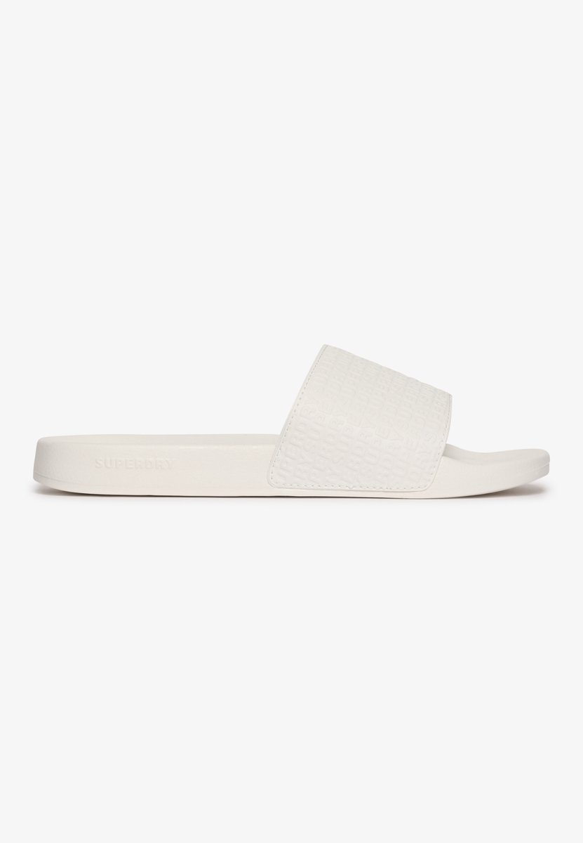 Superdry Badslippers met all-over reliëfopdruk Heren Slippers Optic