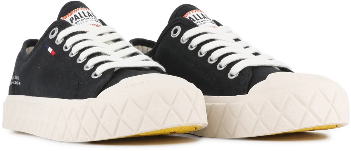PALLADIUM unisex PALLA ACE CVS ORG sportschoenen met lage uitsnijding 74447-053-M Zwart