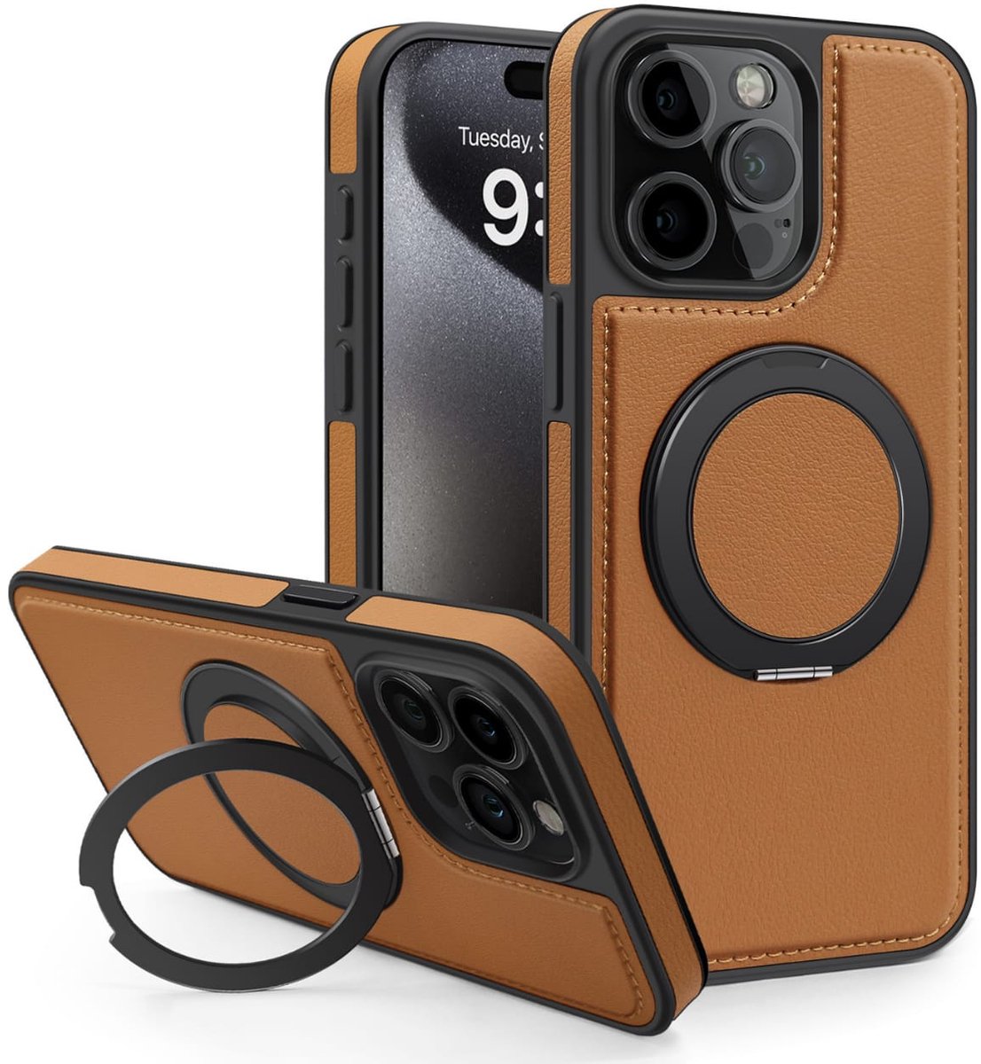 Perfeqt Lederen Samsung Galaxy S7 Hoesje - BookCase - Antic Brown