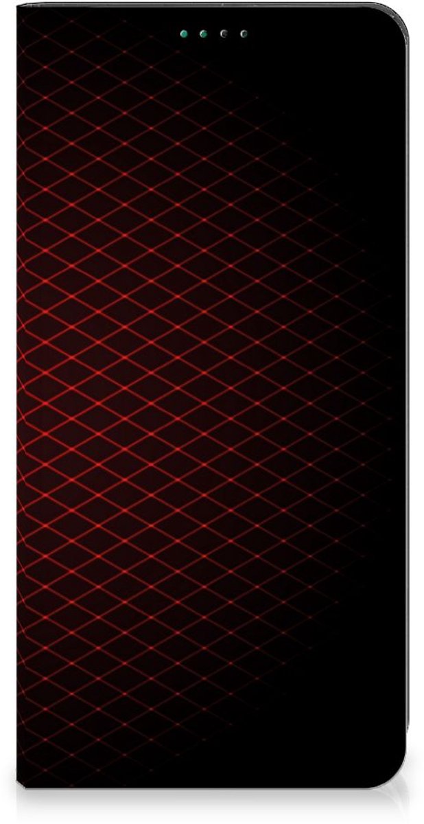 Nokia G42 Hoesje met Magneet Geruit Rood