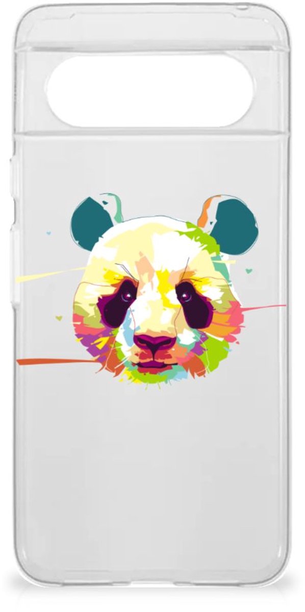 Google Pixel 8 Telefoonhoesje met Naam Panda Color