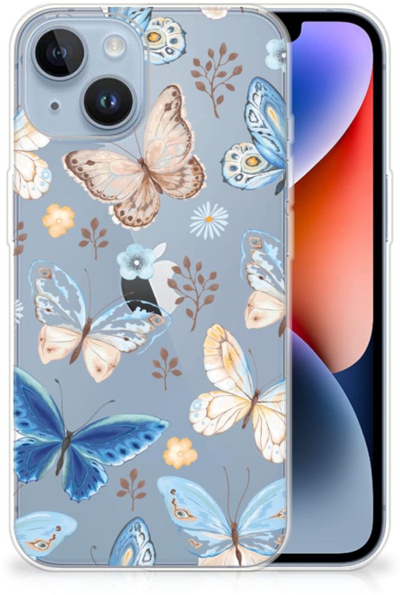 TPU Hoesje voor Apple iPhone 14 Vlinder