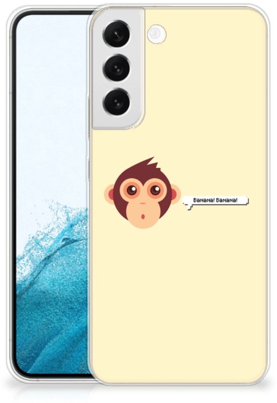 Coque Smartphone Samsung Galaxy S22 Plus Coque Arrière Coque en Siliconen avec Photo Singe