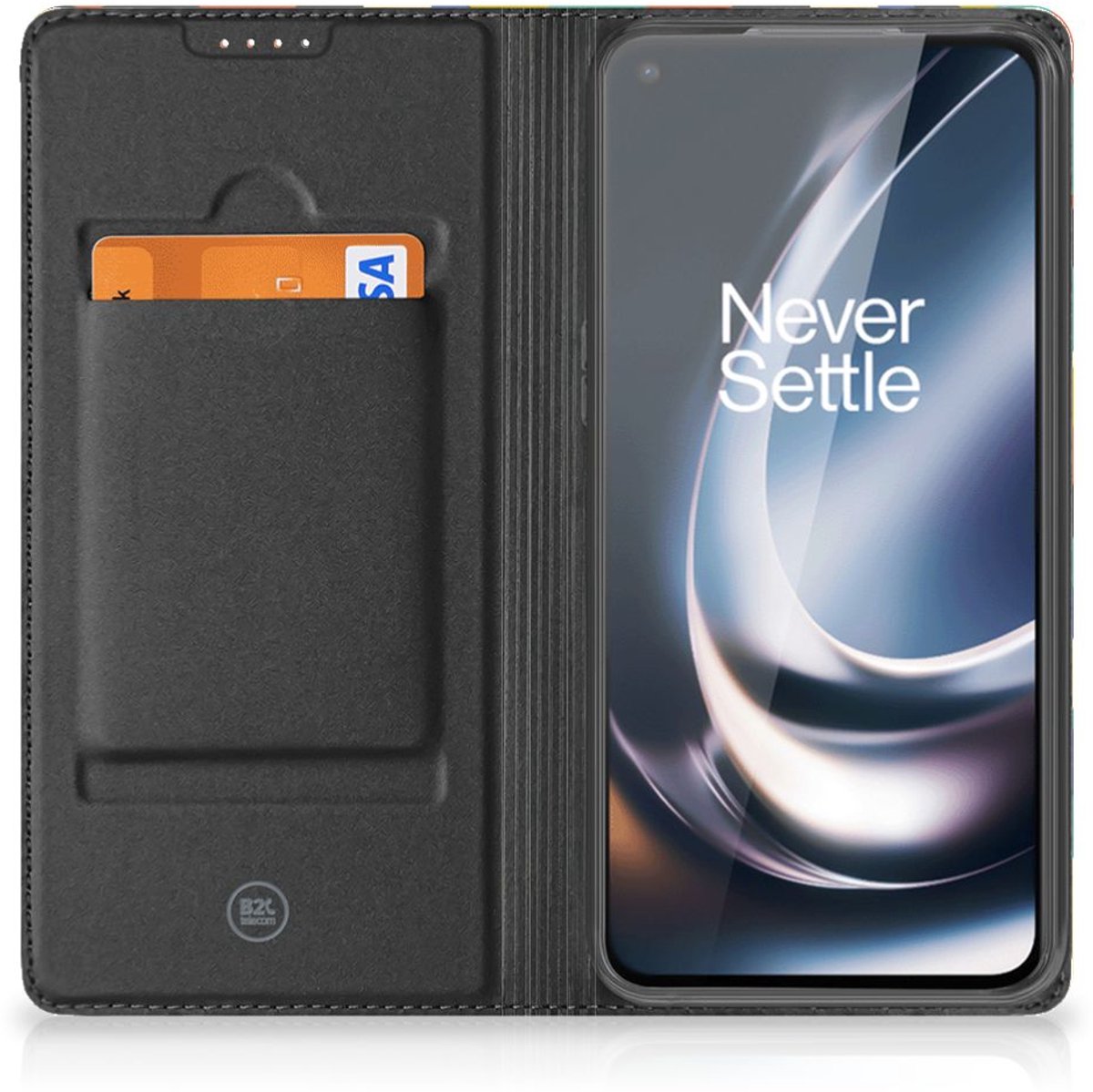 OnePlus Nord CE 2 Lite 5G Hoesje met Magneet Funky Retro