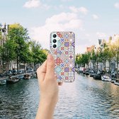 Samsung Galaxy S23 FE TPU Siliconen Hoesje Tiles Color