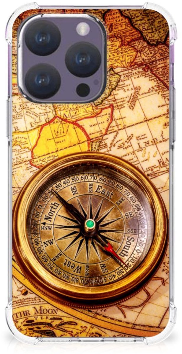 iPhone 15 Pro Telefoonhoesje met valbescherming Kompas