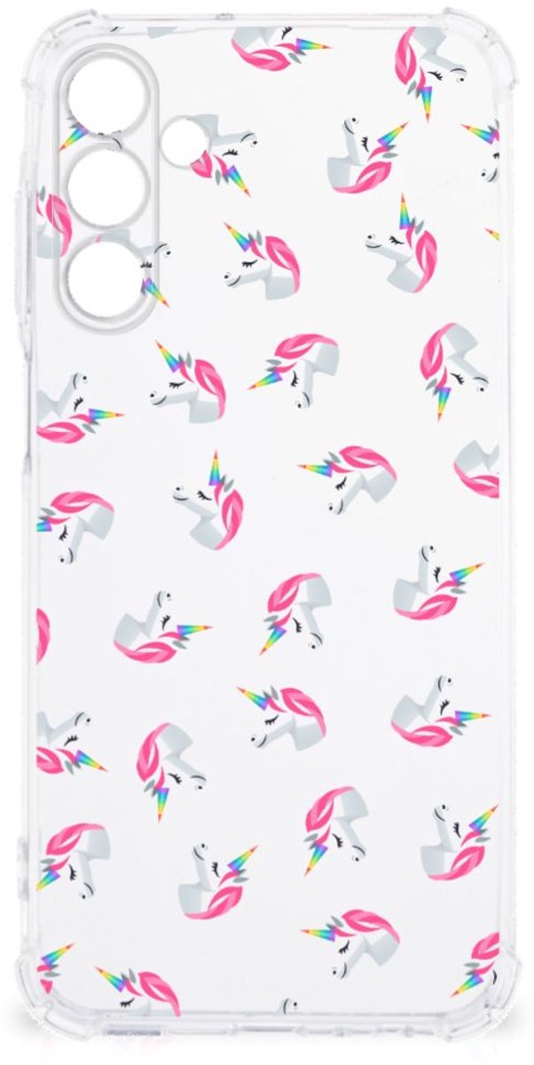 Doorzichtige Silicone Hoesje voor Samsung Galaxy A15 Unicorns