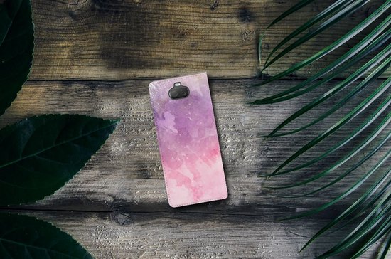 Bookcase Sony Xperia 10 Peinture Violet Pink