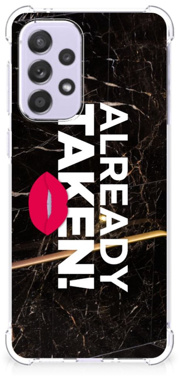 Samsung Galaxy A33 Telefoonhoesje met tekst Already Taken Black