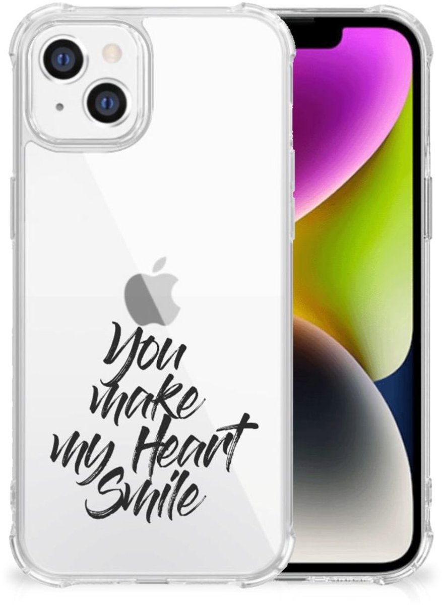 iPhone 14 Telefoonhoesje met tekst Heart Smile