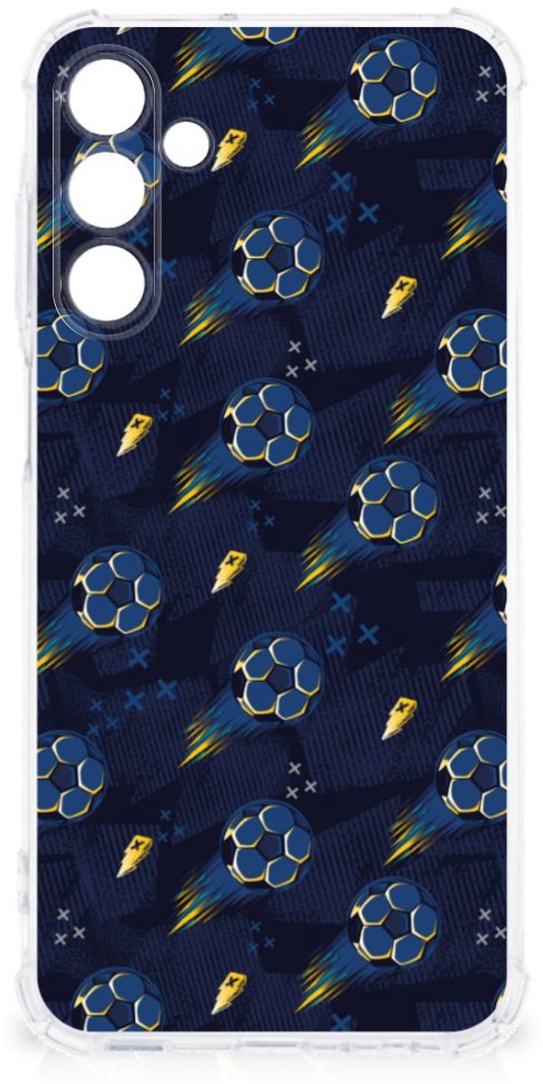 Doorzichtige Silicone Hoesje voor Samsung Galaxy A15 Voetbal