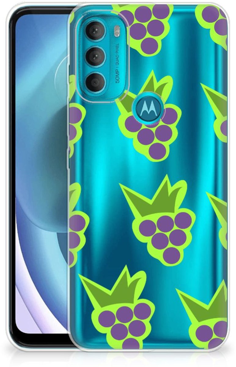 Motorola Moto G71 5G Siliconen Case Druiven