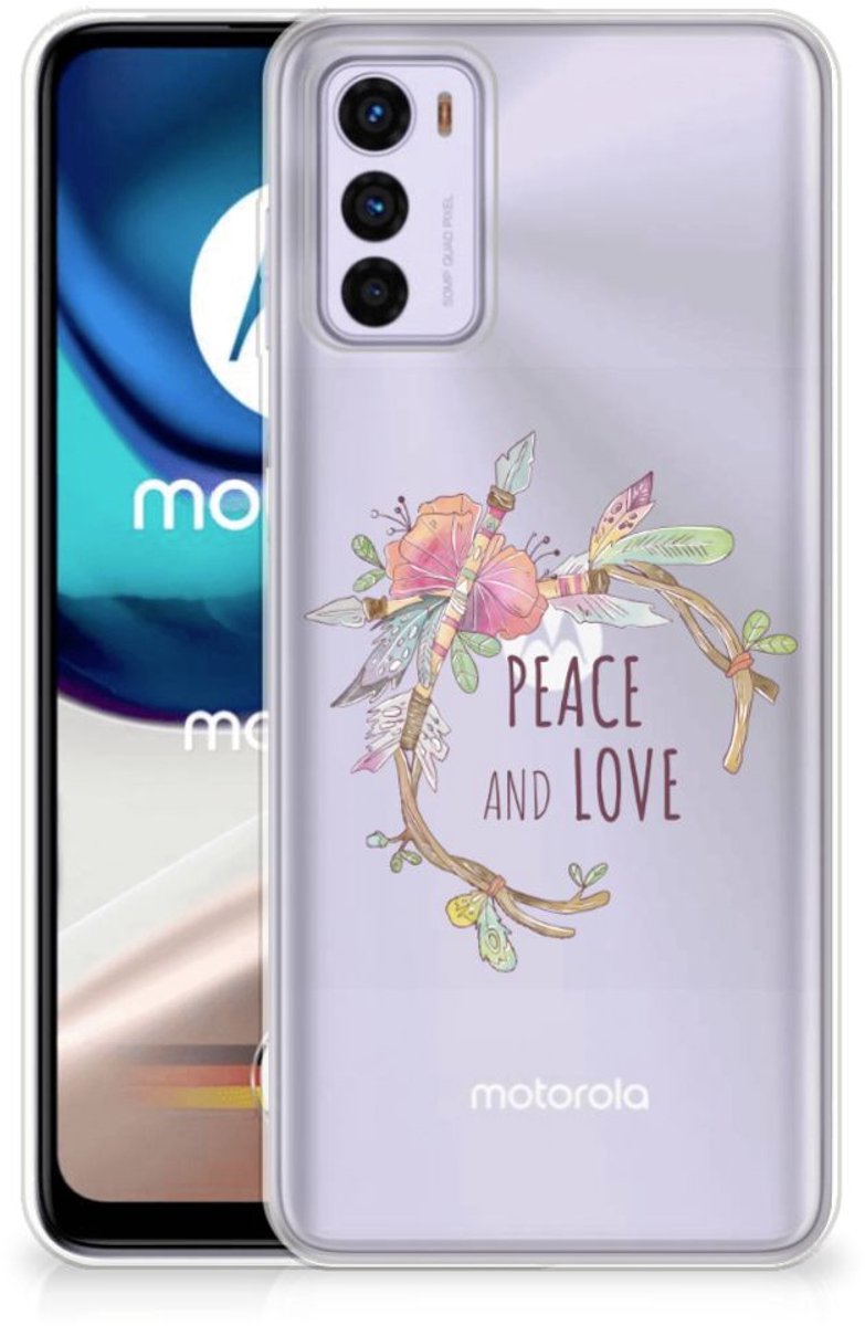 Motorola Moto G42 Telefoonhoesje met Naam Boho Text