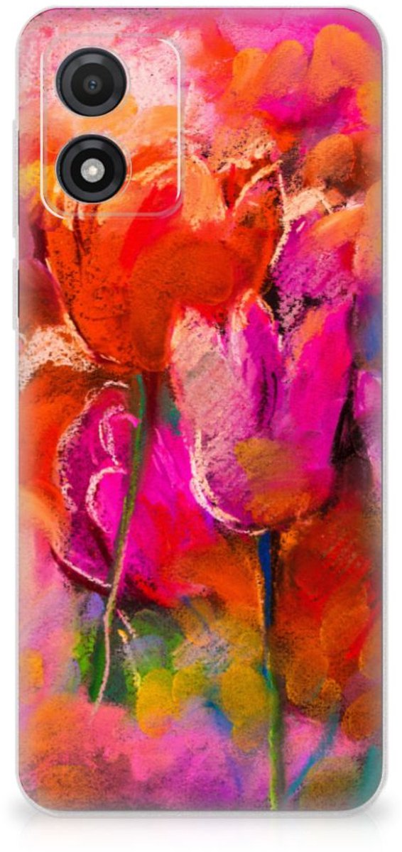 Hoesje maken Motorola Moto E13 Tulips