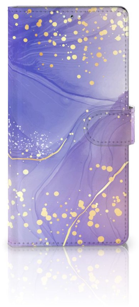 Hoesje voor Samsung Galaxy S22 Ultra Watercolor Paars